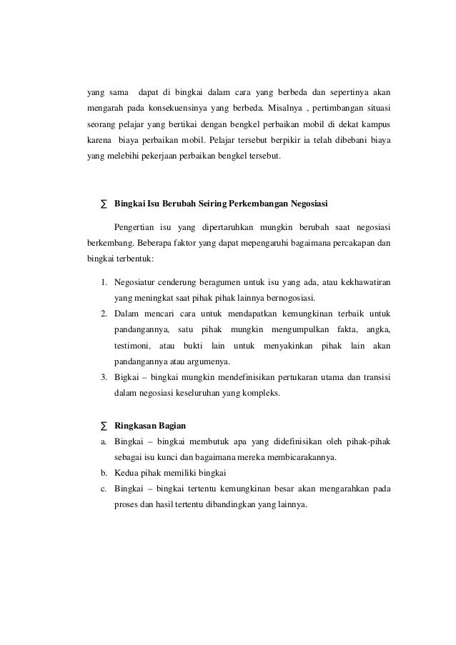 Tugas Resume Negotiation