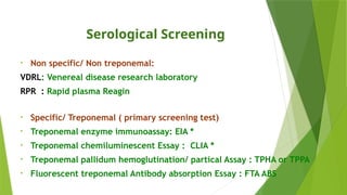 Tppa Rpr Syphilis UK Guidelines for Management.pptx