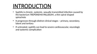Syphilis Overview Comprehensive Overview of Syphilis: Causes, Stages, Diagnosis, and ...