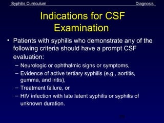 Csf Syphilis Test Syphilis slides | PPT