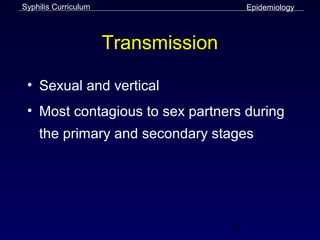 Syphilis slides | PPT