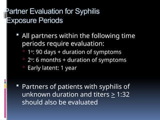 Syphilis Window Period Testing Syphilis 2 .pptx . | PPTX