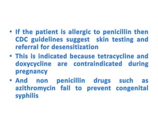 Syphilis and pregnancy