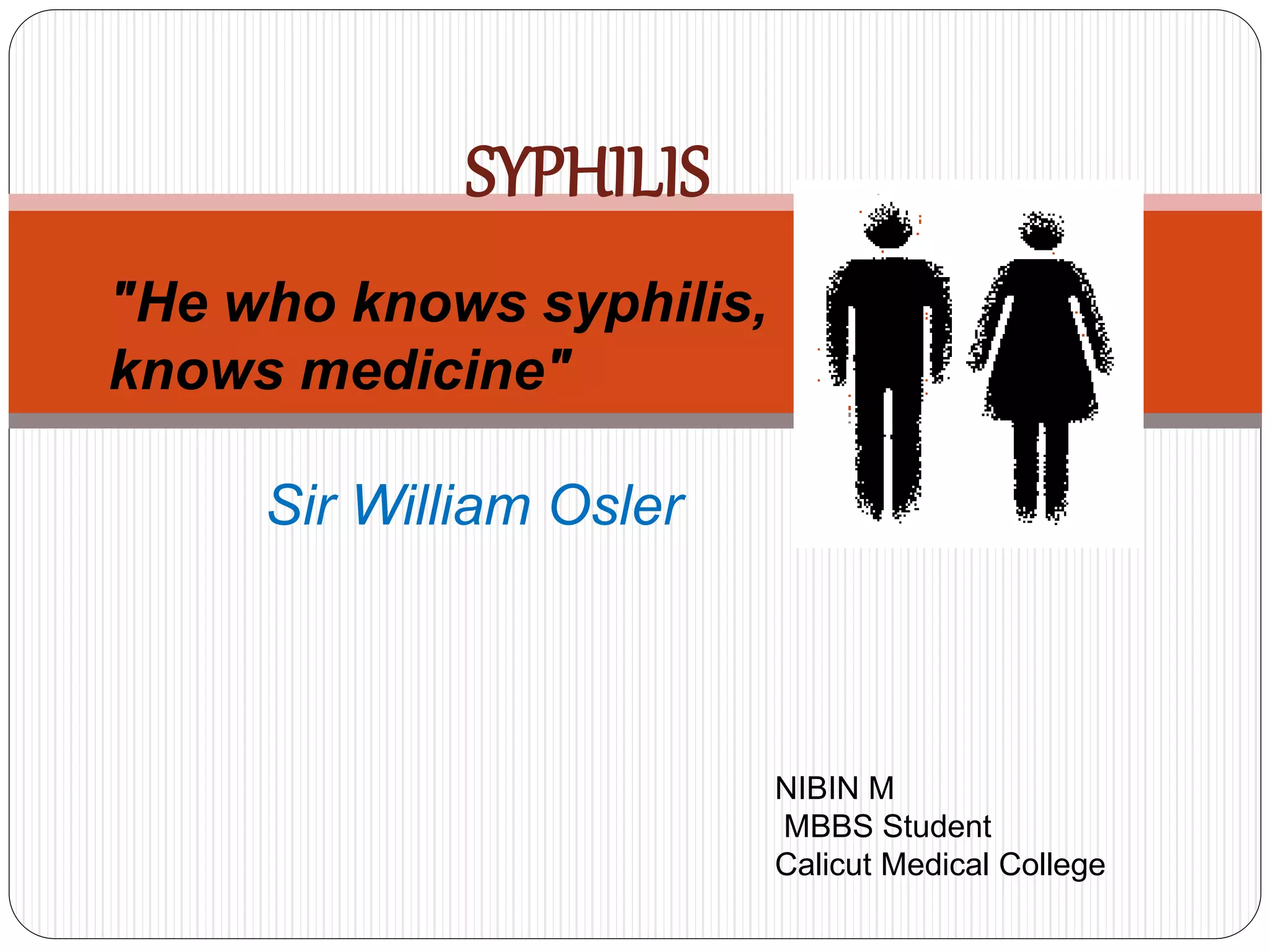 Syphilis | PPTX