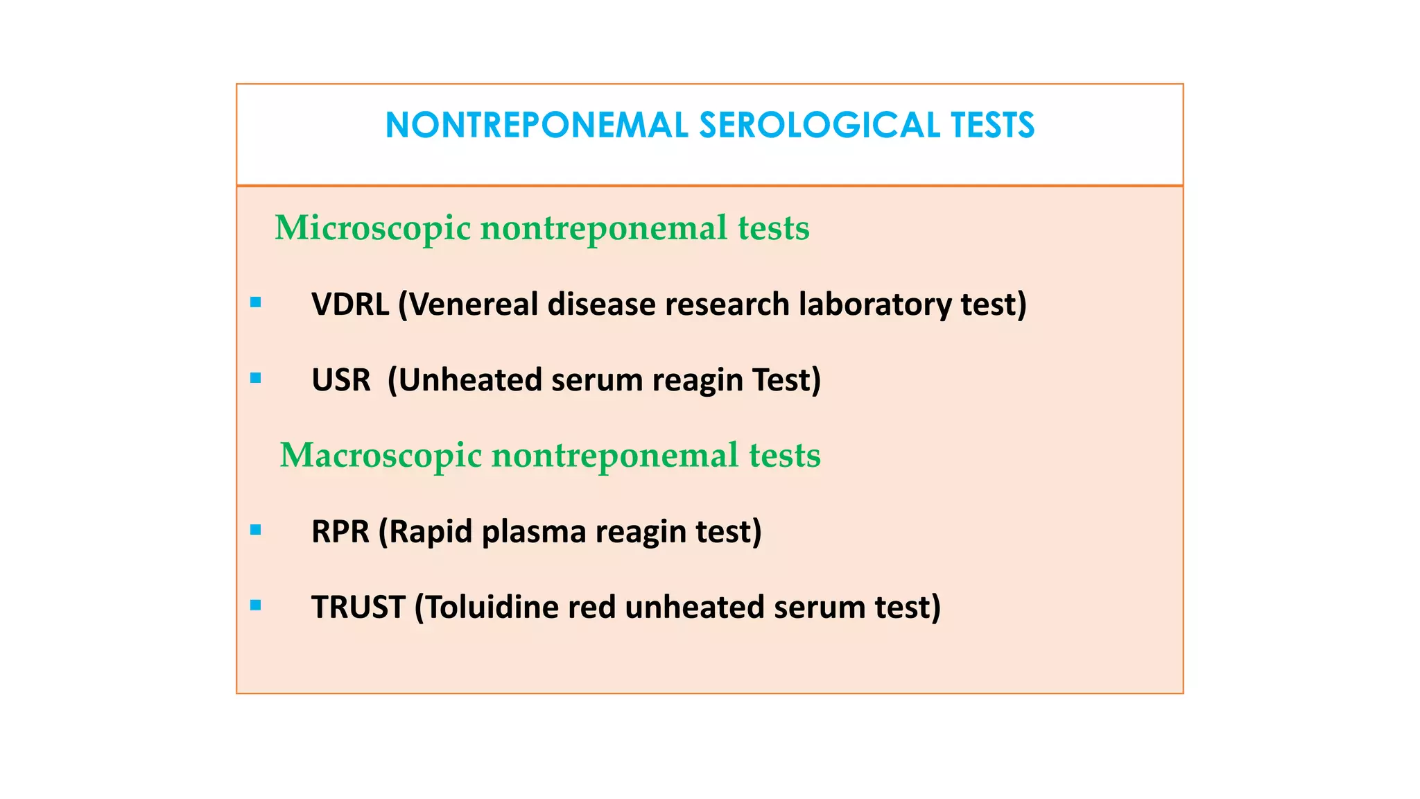 syphilis serology ppt, syphilis, laboratory diagnosis of syphilis, VDRL ...