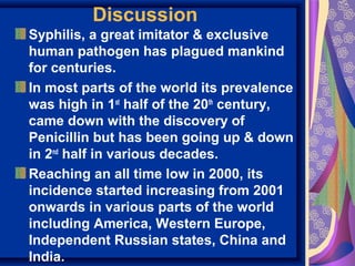 Syphilis resurgence: The social background | PPT