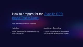 Syphilis RPR Blood Test in Dubai . pptx | PPTX
