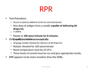 Rpr Control 100 An introduction to the bacteria Syphillis.pptx