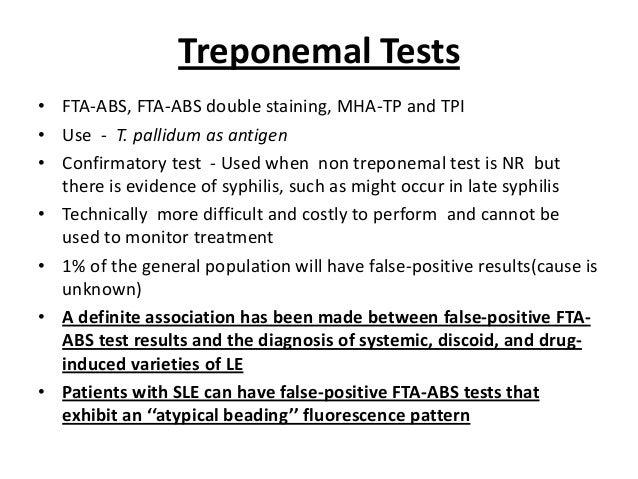 Fta Abs Test For Syphilis – Fta Abs Test Procedure – EXGRJU