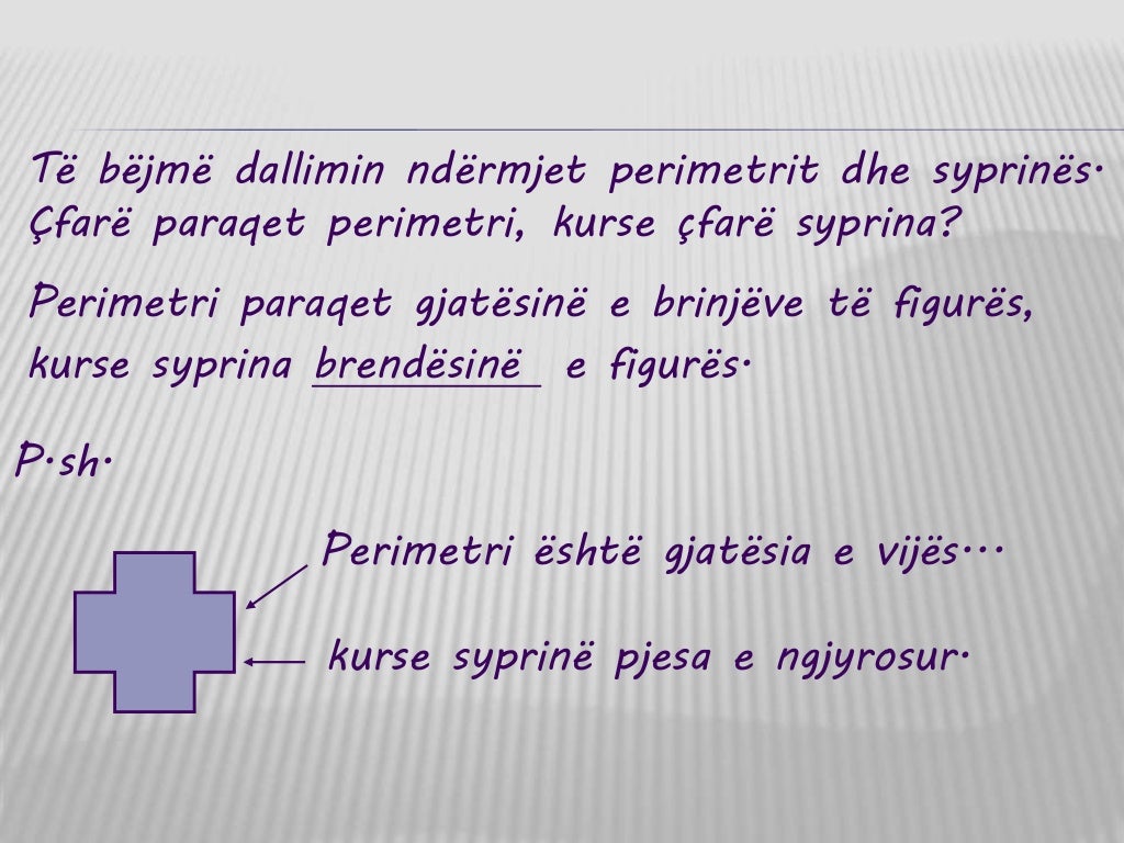 Syprina e kat rorit dhe drejtk nd shit