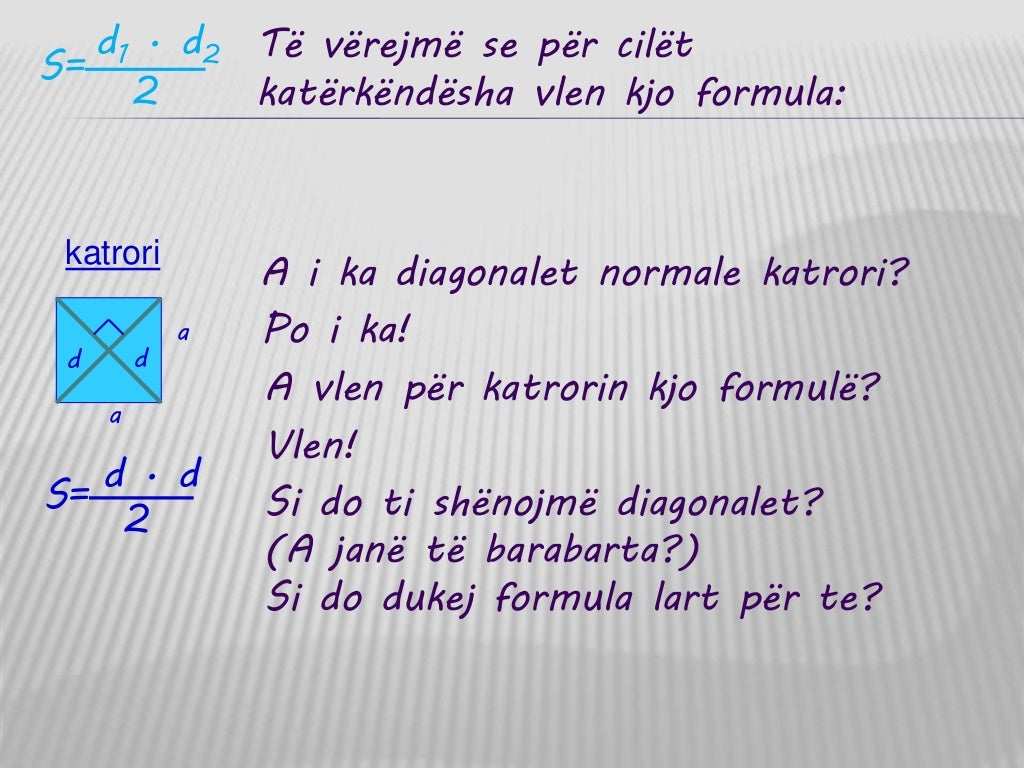 Syprina e kat rorit dhe drejtk nd shit