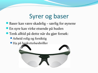 Syrer og baser | PPT