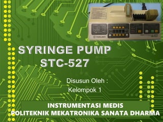 Disusun Oleh :
Kelompok 1
INSTRUMENTASI MEDIS
POLITEKNIK MEKATRONIKA SANATA DHARMA
 