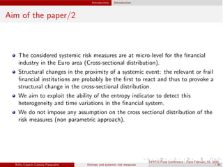 Entropy and systemic risk measures | PDF