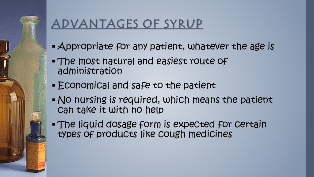 Presentation on pharmaceutical syrup........