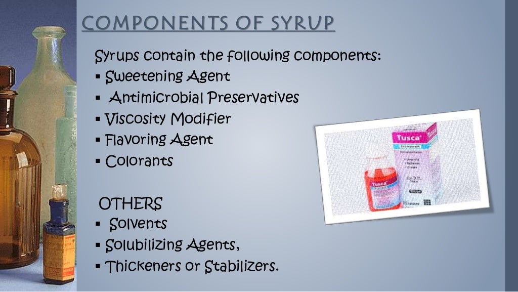 Presentation on pharmaceutical syrup........