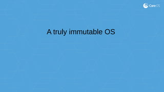 A truly immutable OS
 