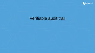 Verifiable audit trail
 