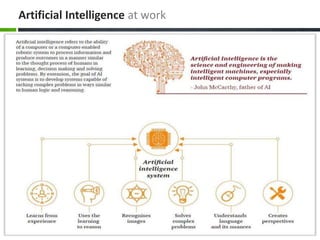 Artificial Intelligence at work
 