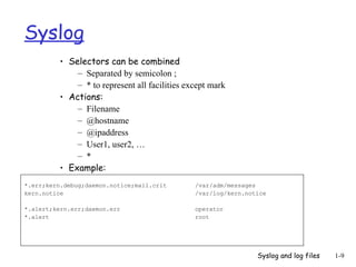 Syslog explained in detail in this presentation.ppt