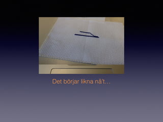 Det börjar likna nå’t…
 