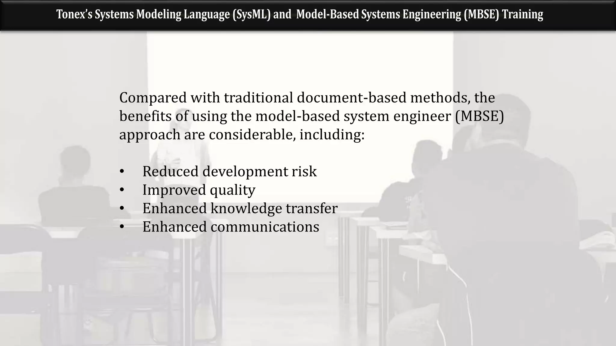 Systems Modeling Language (SysML) and Model-Based Systems Engineering ...