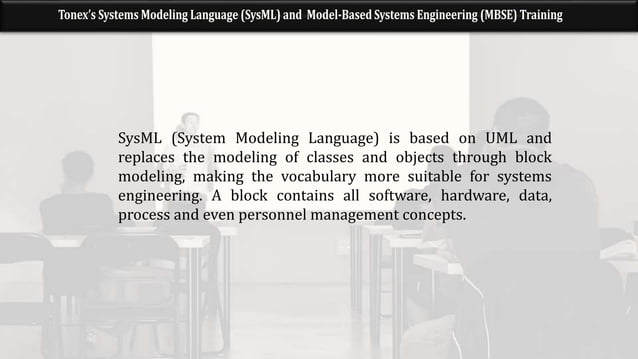 Systems Modeling Language (SysML) and Model-Based Systems Engineering ...