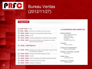 Bureau Veritas
(2012/11/27)
20
 