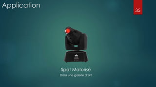Spot Motorisé
Application
Dans une galerie d’art
35
 
