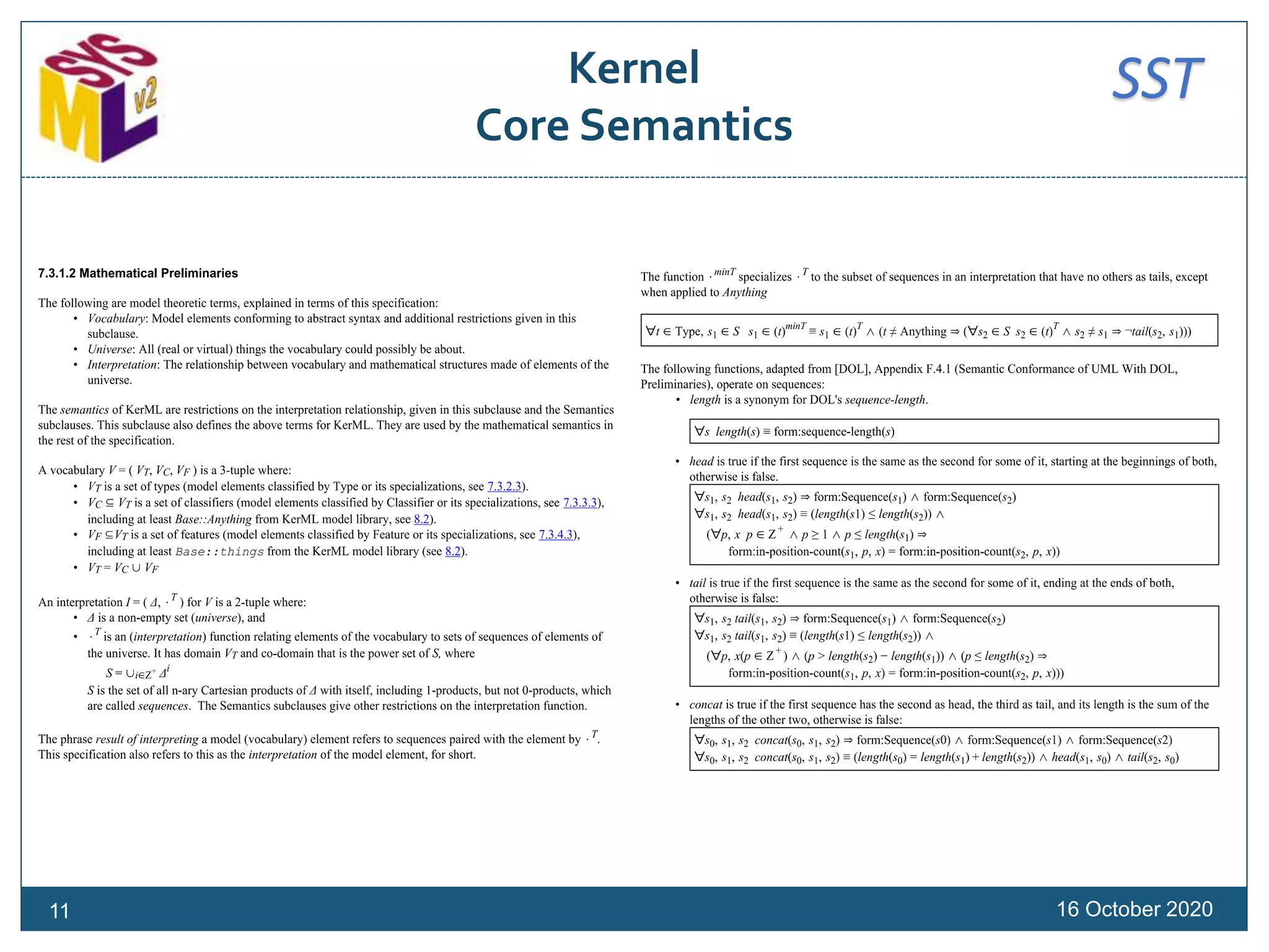 SSTKernel
Core Semantics
16 October 202011
 