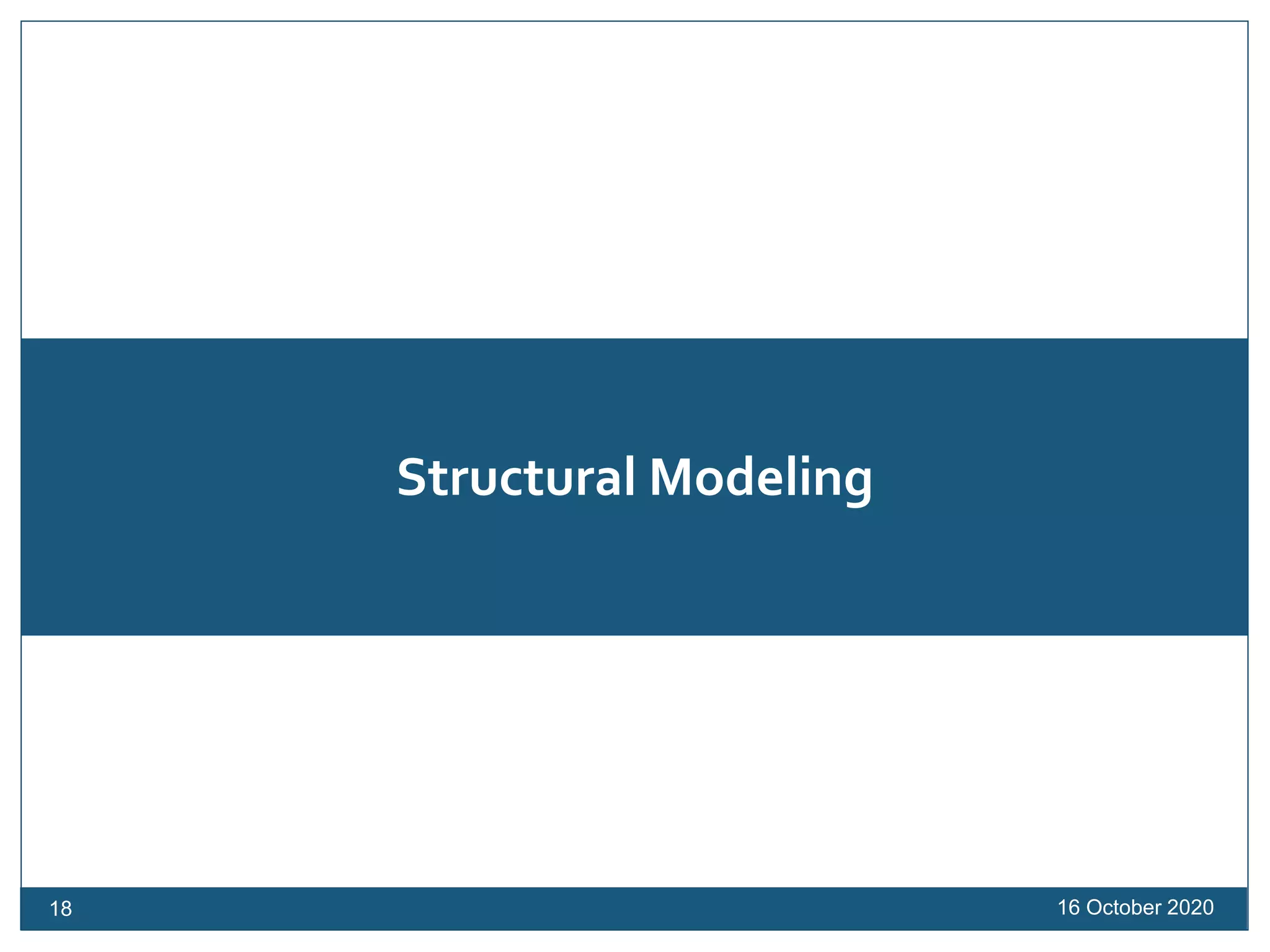 Structural Modeling
16 October 202018
 