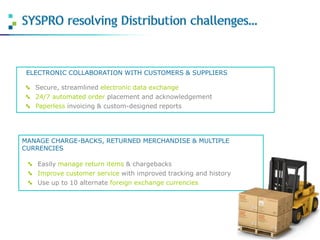SYSPRO ERP for Distribution | PDF
