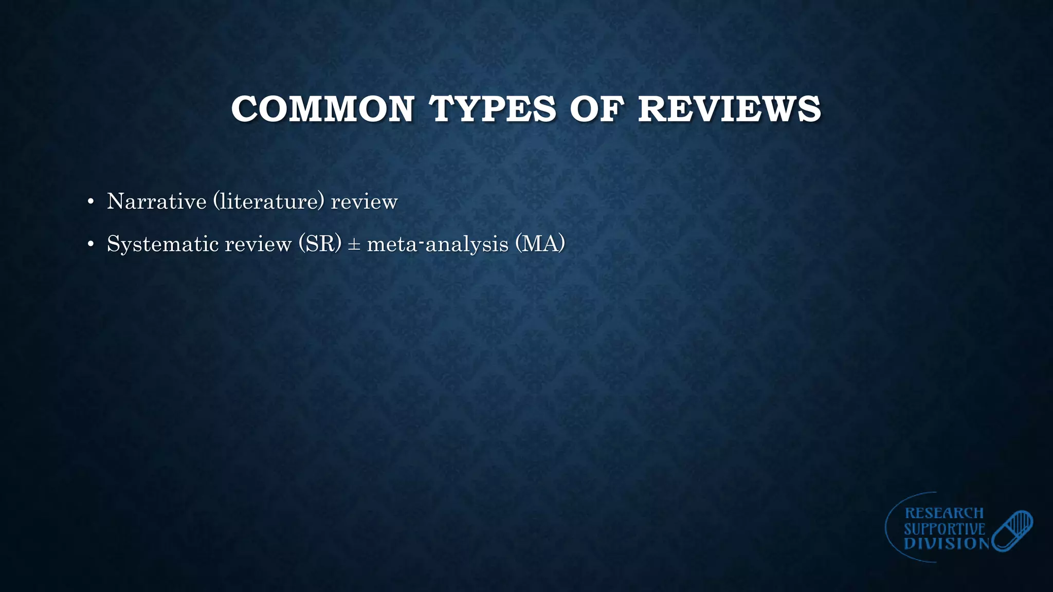Main steps of systematic review (an intro.) | PPTX