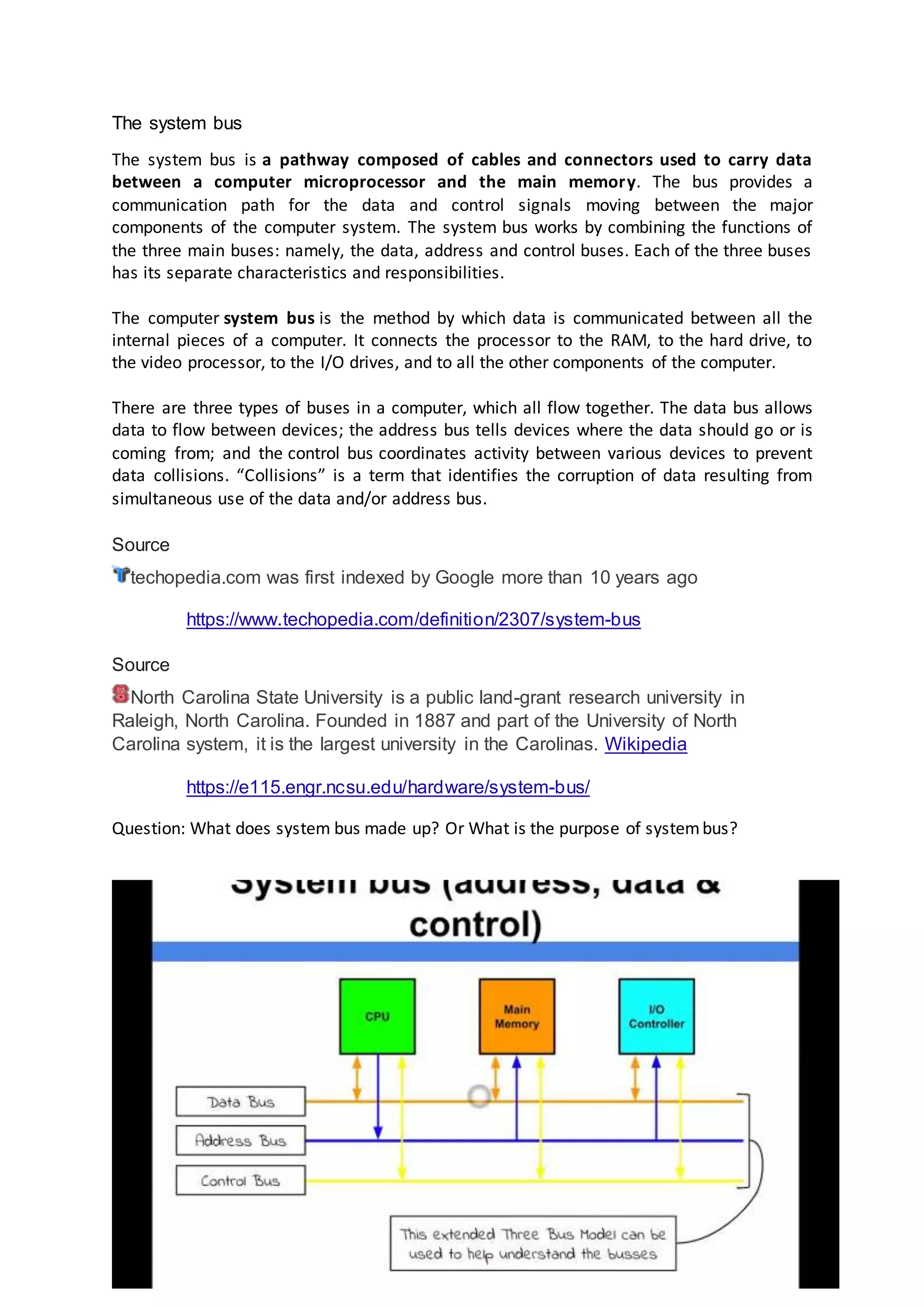 System-Bus (1).doc | Computing | Technology & Computing