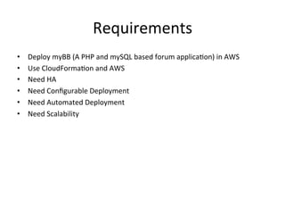 Using AWS CloudFormation for AWS Multi-AZ VPC Deployment | PDF