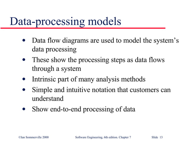 System Models In Software Engineering SE7 PPT