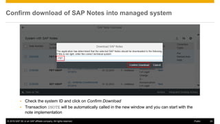 Snote Transactin System recommendations-in-sap-solution-manager-7.2 | PDF
