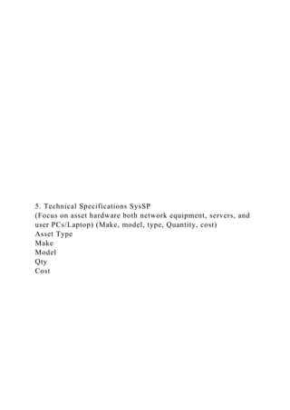 System-Specific Security Policy (SysSP)Class CISS-391 Early Sprin.docx