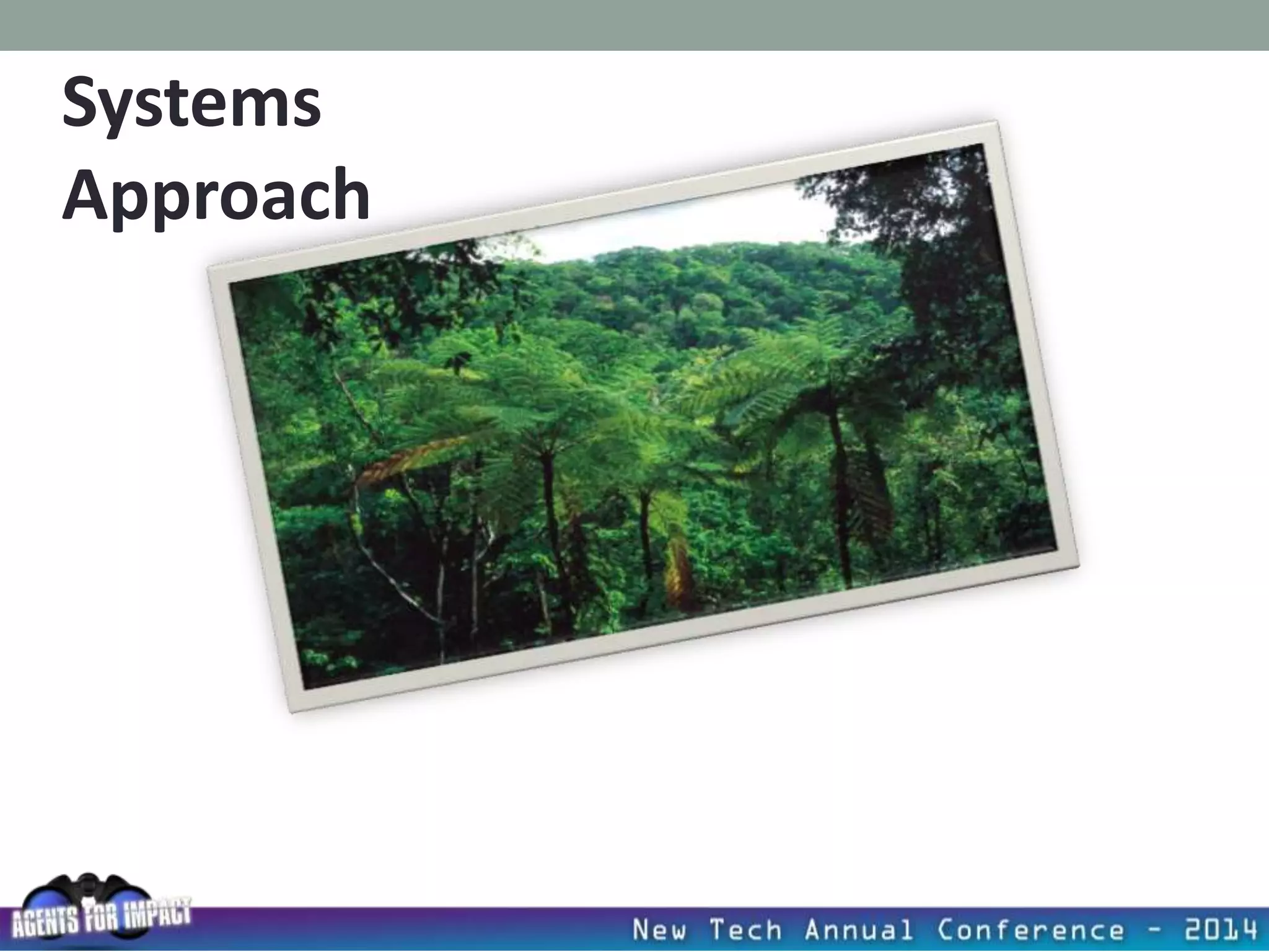 Systems
Approach
 