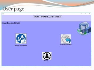 Complaint Computer System Smart Complaint System | PPTX