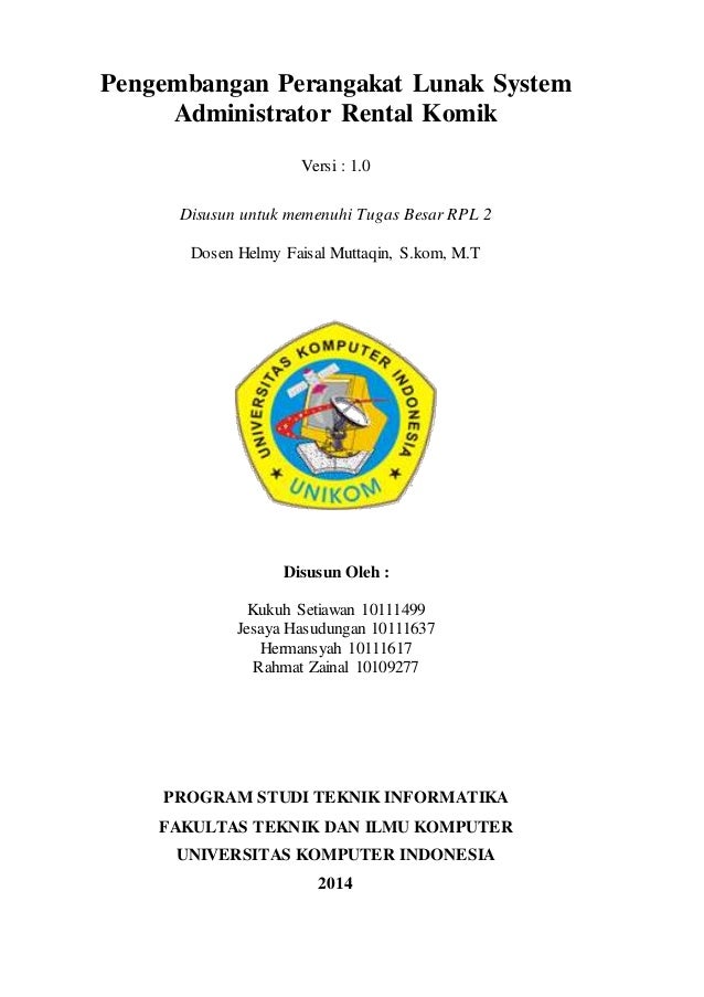System Informasi Rental Komik