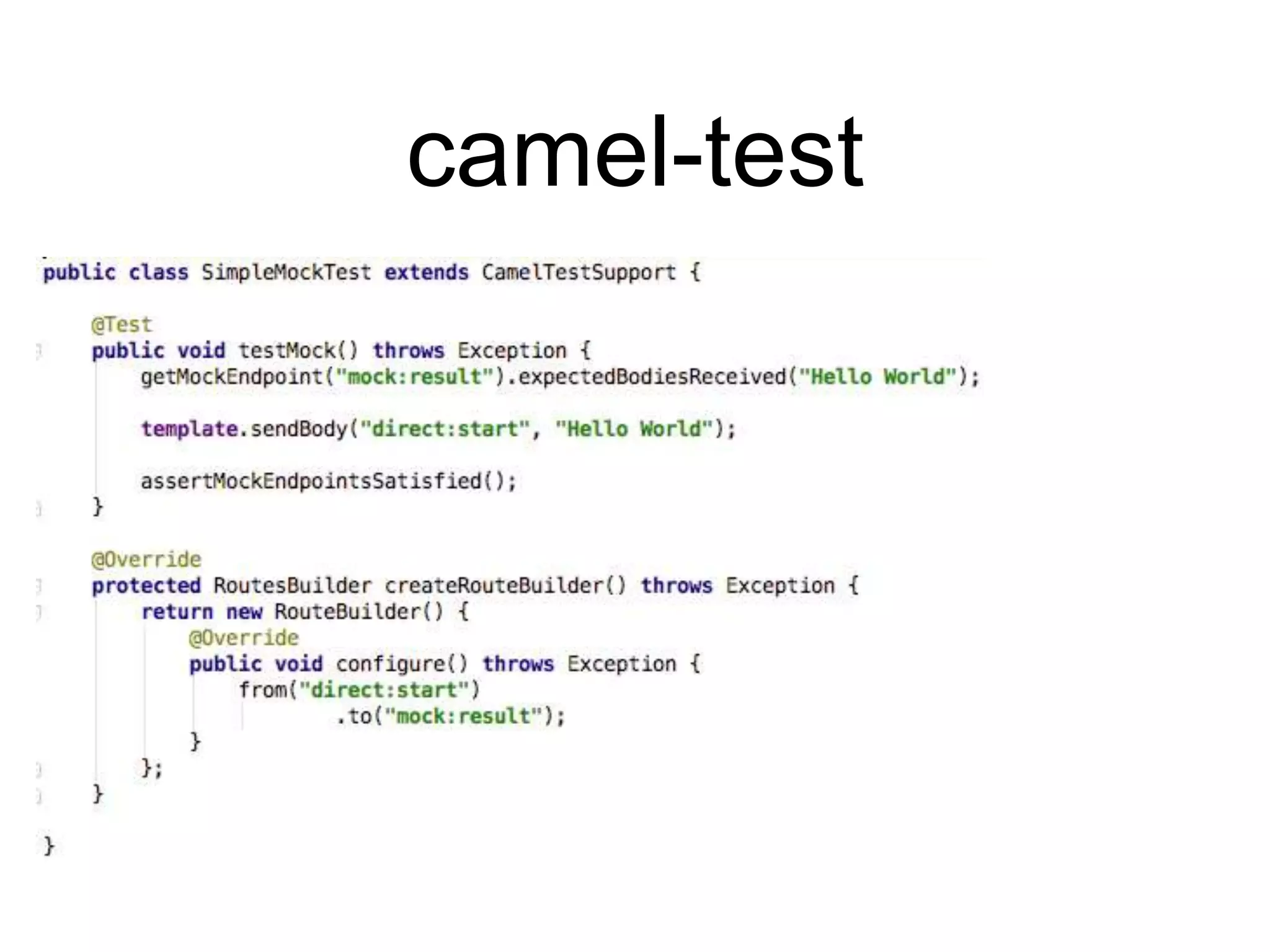 camel-test
 