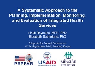 A Systematic Approach to the Planning, Implementation, Monitoring, and ...