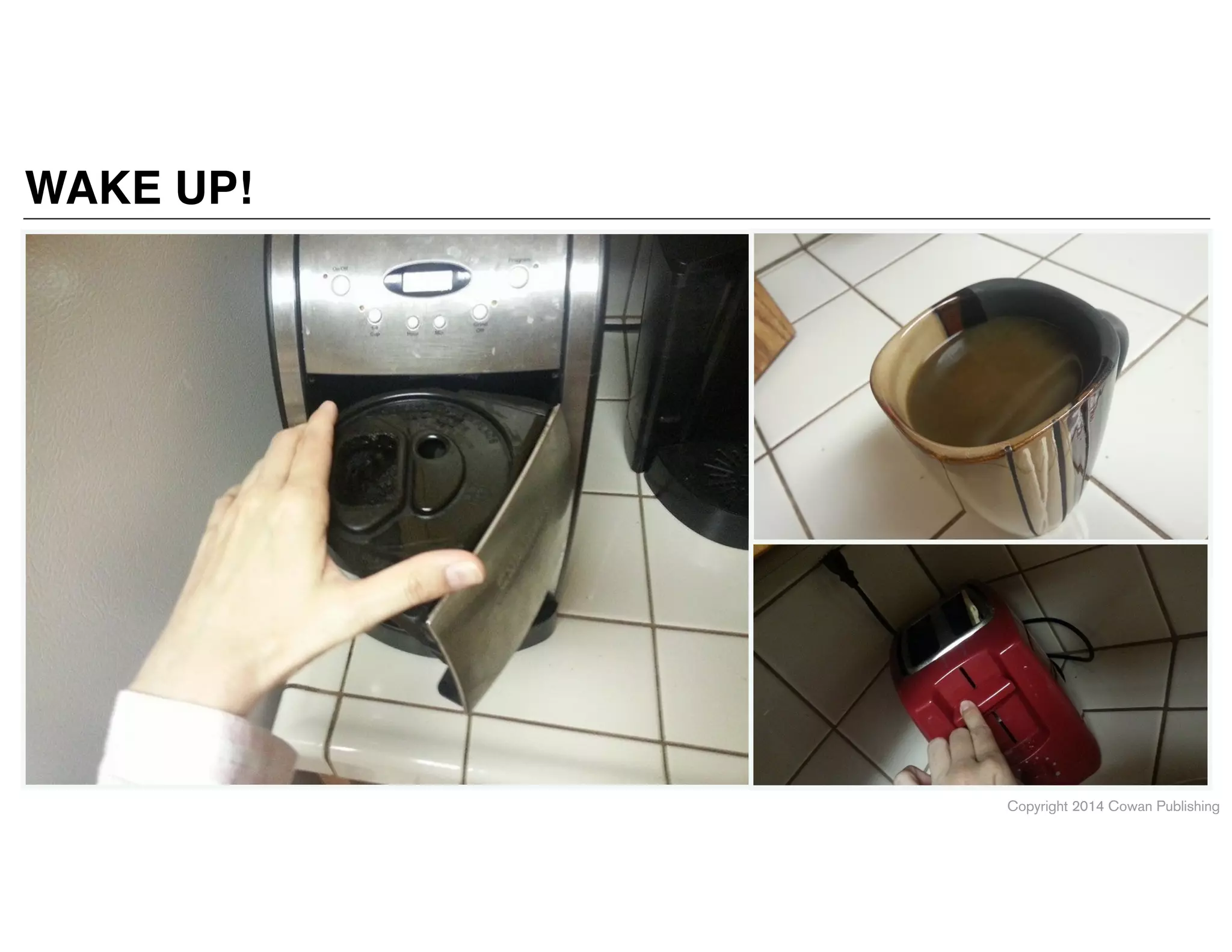 Copyright 2014 Cowan Publishing
WAKE UP!
 