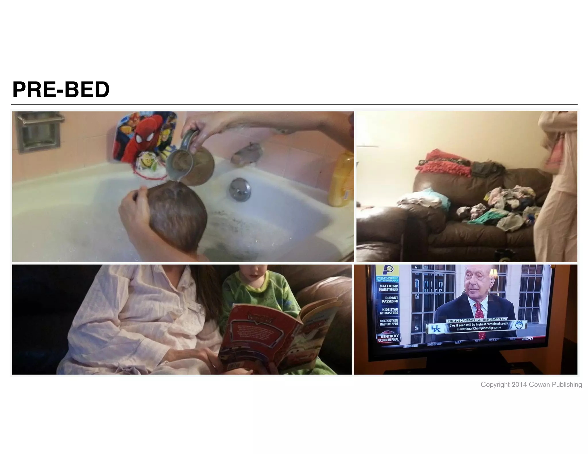 Copyright 2014 Cowan Publishing
PRE-BED
 