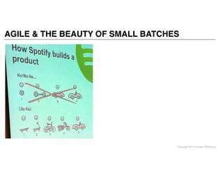 Copyright 2014 Cowan Publishing
AGILE & THE BEAUTY OF SMALL BATCHES
 