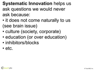 Introduction to Systematic Innovation