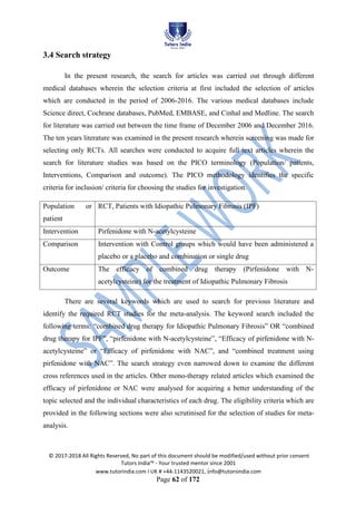Systematic Review Drug Efficiency Dissertation | PDF