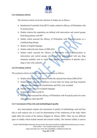Systematic Review Drug Efficiency Dissertation | PDF