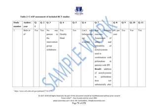 Systematic Review Drug Efficiency Dissertation | PDF